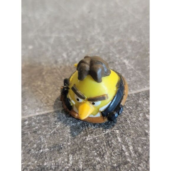 Hasbro 2012 mini yellow Angry Bird Star Wars toy figure han solo - Picture 1 of 4